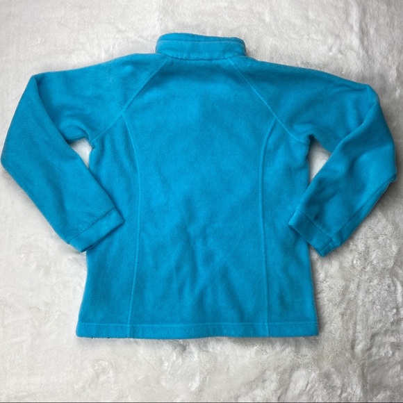 Columbia Kids Blue Turtleneck Fleece - Picture 6 of 6